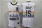 Nuggets 15 Nikola Jokic White 2018 19 City Edition Nike Swingman Jersey,baseball caps,new era cap wholesale,wholesale hats